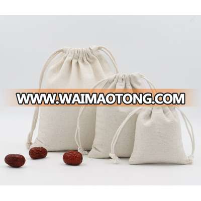 Wholesale Custom Canvas Drawstring Bag Food Pouch in Packaging Bags